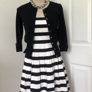 Striped White House Black Market Dress